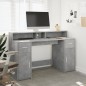 vidaXL LED-Schreibtisch Betongrau 140x55x91 cm Holzwerkstoff vidaXL LED-Schreibtisch Betongrau 140x55x91 cm Holzwerkstoff