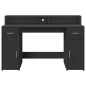 vidaXL LED-Schreibtisch Schwarz 140x55x91 cm Holzwerkstoff vidaXL LED-Schreibtisch Schwarz 140x55x91 cm Holzwerkstoff