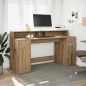 vidaXL LED-Schreibtisch Artisan-Eiche 160x55x91 Holzwerkstoff vidaXL LED-Schreibtisch Artisan-Eiche 160x55x91 Holzwerkstoff
