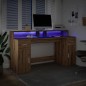 vidaXL LED-Schreibtisch Artisan-Eiche 160x55x91 Holzwerkstoff vidaXL LED-Schreibtisch Artisan-Eiche 160x55x91 Holzwerkstoff