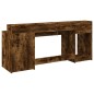 vidaXL LED-Schreibtisch Räuchereiche 200x55x91 cm Holzwerkstoff vidaXL LED-Schreibtisch Räuchereiche 200x55x91 cm Holzwerkstoff