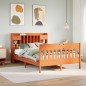vidaXL Massivholzbett ohne Matratze Wachsbraun 140x200 cm Kiefernholz vidaXL Massivholzbett ohne Matratze Wachsbraun 140x200 cm Kiefernholz