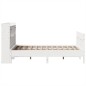 vidaXL Massivholzbett ohne Matratze Weiß 135x190 cm Kiefernholz vidaXL Massivholzbett ohne Matratze Weiß 135x190 cm Kiefernholz