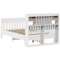 vidaXL Massivholzbett ohne Matratze Weiß 135x190 cm Kiefernholz vidaXL Massivholzbett ohne Matratze Weiß 135x190 cm Kiefernholz