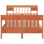 vidaXL Massivholzbett ohne Matratze Wachsbraun 140x190 cm Kiefernholz vidaXL Massivholzbett ohne Matratze Wachsbraun 140x190 cm Kiefernholz