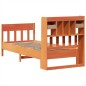 vidaXL Massivholzbett ohne Matratze Wachsbraun 90x190 cm Kiefernholz vidaXL Massivholzbett ohne Matratze Wachsbraun 90x190 cm Kiefernholz