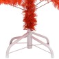 Künstlicher Weihnachtsbaum mit LEDs & Kugeln Rot 120 cm PVC Künstlicher Weihnachtsbaum mit LEDs & Kugeln Rot 120 cm PVC