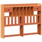 vidaXL Massivholzbett mit Regal ohne Matratze Wachsbraun 140x200 cm vidaXL Massivholzbett mit Regal ohne Matratze Wachsbraun 140x200 cm