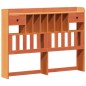 vidaXL Massivholzbett mit Regal ohne Matratze Wachsbraun 140x190 cm vidaXL Massivholzbett mit Regal ohne Matratze Wachsbraun 140x190 cm