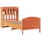 vidaXL Massivholzbett mit Regal ohne Matratze Wachsbraun 90x190 cm vidaXL Massivholzbett mit Regal ohne Matratze Wachsbraun 90x190 cm