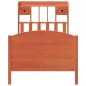 vidaXL Massivholzbett mit Regal ohne Matratze Wachsbraun 90x190 cm vidaXL Massivholzbett mit Regal ohne Matratze Wachsbraun 90x190 cm