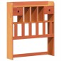 vidaXL Massivholzbett mit Regal ohne Matratze Wachsbraun 90x190 cm vidaXL Massivholzbett mit Regal ohne Matratze Wachsbraun 90x190 cm