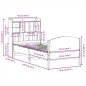vidaXL Massivholzbett mit Regal ohne Matratze Wachsbraun 90x190 cm vidaXL Massivholzbett mit Regal ohne Matratze Wachsbraun 90x190 cm