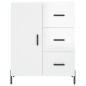 Highboard Hochglanz-Weiß 69,5x34x180 cm Holzwerkstoff Highboard Hochglanz-Weiß 69,5x34x180 cm Holzwerkstoff