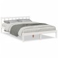 vidaXL Massivholzbett Extra Lang ohne Matratze Weiß 140x210 Kieferholz vidaXL Massivholzbett Extra Lang ohne Matratze Weiß 140x210 Kieferholz