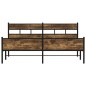 vidaXL Metallbett ohne Matratze Räuchereiche 183x213 cm vidaXL Metallbett ohne Matratze Räuchereiche 183x213 cm