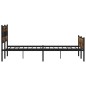 vidaXL Metallbett ohne Matratze Räuchereiche 183x213 cm vidaXL Metallbett ohne Matratze Räuchereiche 183x213 cm