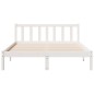 vidaXL Massivholzbett Extra Lang ohne Matratze Weiß 160x210 Kieferholz vidaXL Massivholzbett Extra Lang ohne Matratze Weiß 160x210 Kieferholz