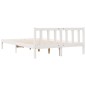 vidaXL Massivholzbett Extra Lang ohne Matratze Weiß 160x210 Kieferholz vidaXL Massivholzbett Extra Lang ohne Matratze Weiß 160x210 Kieferholz