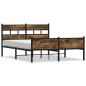 vidaXL Metallbett ohne Matratze Räuchereiche 160x200 cm vidaXL Metallbett ohne Matratze Räuchereiche 160x200 cm