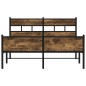 vidaXL Metallbett ohne Matratze Räuchereiche 160x200 cm vidaXL Metallbett ohne Matratze Räuchereiche 160x200 cm