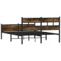 vidaXL Metallbett ohne Matratze Räuchereiche 160x200 cm vidaXL Metallbett ohne Matratze Räuchereiche 160x200 cm