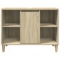 vidaXL Badschrank Sonoma-Eiche 80x33x60 cm Holzwerkstoff vidaXL Badschrank Sonoma-Eiche 80x33x60 cm Holzwerkstoff