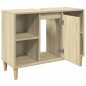 vidaXL Badschrank Sonoma-Eiche 80x33x60 cm Holzwerkstoff vidaXL Badschrank Sonoma-Eiche 80x33x60 cm Holzwerkstoff