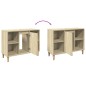 vidaXL Badschrank Sonoma-Eiche 80x33x60 cm Holzwerkstoff vidaXL Badschrank Sonoma-Eiche 80x33x60 cm Holzwerkstoff