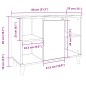vidaXL Badschrank Sonoma-Eiche 80x33x60 cm Holzwerkstoff vidaXL Badschrank Sonoma-Eiche 80x33x60 cm Holzwerkstoff