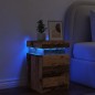 vidaXL LED-Nachttisch Altholz-Optik 35x39x55 cm Holzwerkstoff vidaXL LED-Nachttisch Altholz-Optik 35x39x55 cm Holzwerkstoff