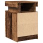 vidaXL LED-Nachttisch Altholz-Optik 35x39x55 cm Holzwerkstoff vidaXL LED-Nachttisch Altholz-Optik 35x39x55 cm Holzwerkstoff