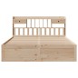 vidaXL Massivholzbett mit Regal ohne Matratze 200x200 cm Kiefernholz vidaXL Massivholzbett mit Regal ohne Matratze 200x200 cm Kiefernholz