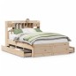 vidaXL Massivholzbett mit Regal ohne Matratze 150x200 cm Kiefernholz vidaXL Massivholzbett mit Regal ohne Matratze 150x200 cm Kiefernholz