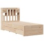 vidaXL Massivholzbett mit Regal ohne Matratze 90x200 cm Kiefer vidaXL Massivholzbett mit Regal ohne Matratze 90x200 cm Kiefer