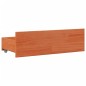 vidaXL Massivholzbett mit Regal ohne Matratze Wachsbraun 90x190 cm vidaXL Massivholzbett mit Regal ohne Matratze Wachsbraun 90x190 cm