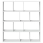 vidaXL Bücherregal Weiß 132x29x141,5 cm Holzwerkstoff vidaXL Bücherregal Weiß 132x29x141,5 cm Holzwerkstoff