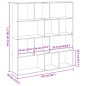vidaXL Bücherregal Weiß 132x29x141,5 cm Holzwerkstoff vidaXL Bücherregal Weiß 132x29x141,5 cm Holzwerkstoff