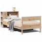 vidaXL Massivholzbett mit Regal ohne Matratze 90x190 cm Kiefer