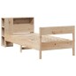 vidaXL Massivholzbett mit Regal ohne Matratze 90x190 cm Kiefer