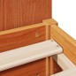 vidaXL Massivholzbett mit Regal ohne Matratze Wachsbraun 75x190 cm vidaXL Massivholzbett mit Regal ohne Matratze Wachsbraun 75x190 cm