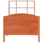 vidaXL Massivholzbett mit Regal ohne Matratze Wachsbraun 75x190 cm vidaXL Massivholzbett mit Regal ohne Matratze Wachsbraun 75x190 cm