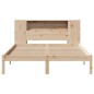vidaXL Massivholzbett mit Regal ohne Matratze 140x200 cm Kiefernholz vidaXL Massivholzbett mit Regal ohne Matratze 140x200 cm Kiefernholz
