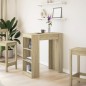 vidaXL Bartisch mit Regal Sonoma-Eiche 95x47x103,5 cm Holzwerkstoff vidaXL Bartisch mit Regal Sonoma-Eiche 95x47x103,5 cm Holzwerkstoff