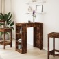 vidaXL Bartisch mit Regal Räuchereiche 95x47x103,5 cm Holzwerkstoff vidaXL Bartisch mit Regal Räuchereiche 95x47x103,5 cm Holzwerkstoff