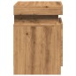 vidaXL LED-Nachttisch Artisan-Eiche 35x39x55 cm Holzwerkstoff vidaXL LED-Nachttisch Artisan-Eiche 35x39x55 cm Holzwerkstoff