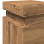 vidaXL LED-Nachttisch Artisan-Eiche 35x39x55 cm Holzwerkstoff vidaXL LED-Nachttisch Artisan-Eiche 35x39x55 cm Holzwerkstoff