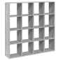 vidaXL Bücherregal Grau Sonoma 137,5x29x137,5 cm Holzwerkstoff vidaXL Bücherregal Grau Sonoma 137,5x29x137,5 cm Holzwerkstoff