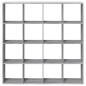 vidaXL Bücherregal Grau Sonoma 137,5x29x137,5 cm Holzwerkstoff vidaXL Bücherregal Grau Sonoma 137,5x29x137,5 cm Holzwerkstoff