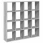 vidaXL Bücherregal Grau Sonoma 137,5x29x137,5 cm Holzwerkstoff vidaXL Bücherregal Grau Sonoma 137,5x29x137,5 cm Holzwerkstoff